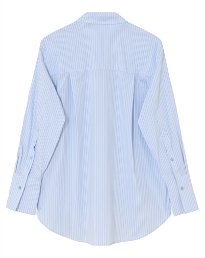 DAY birger et Mikkelsen - DayZoe Daylounge Stripe Skjorte - Chambray Blue